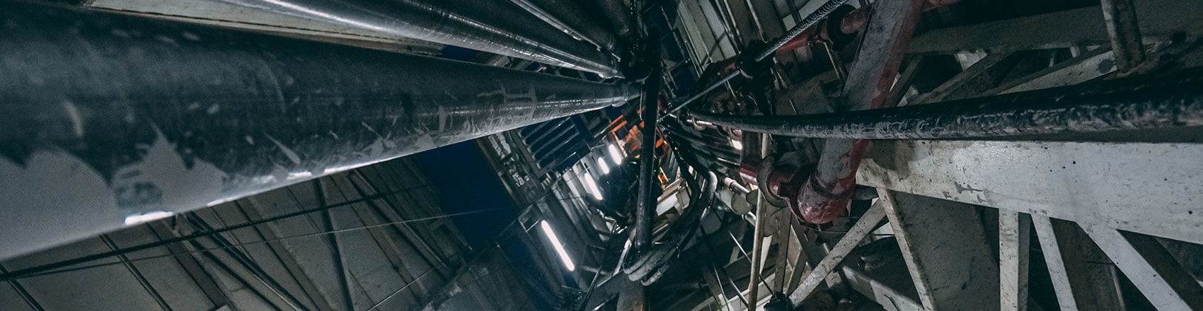 View of Rig from inside, looking up.